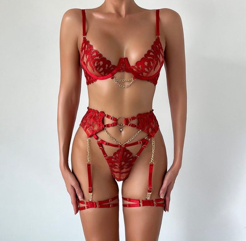 Fiery Desire Lingerie Set
