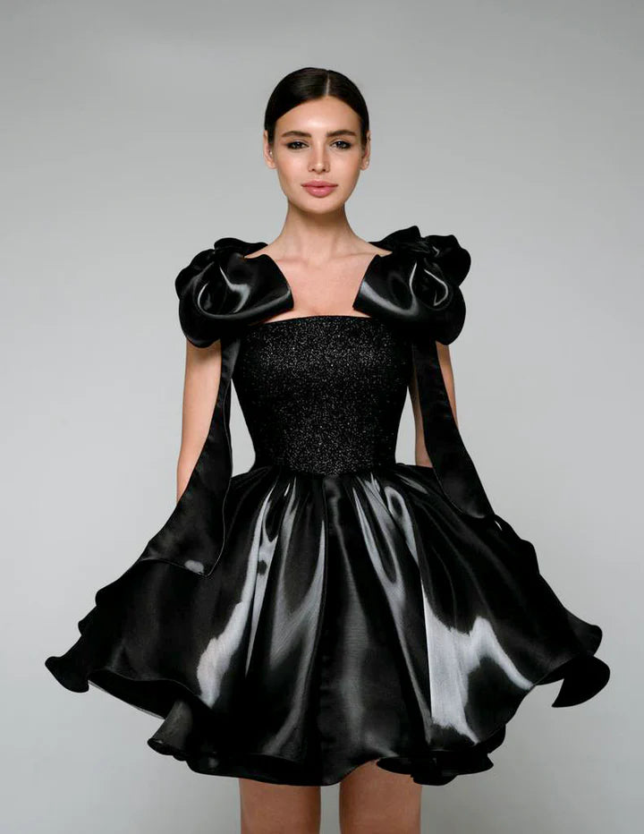 Fluff Chic Bow Dress