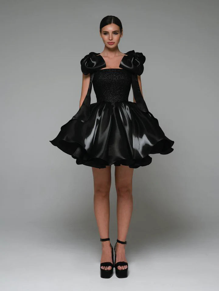 Fluff Chic Bow Dress