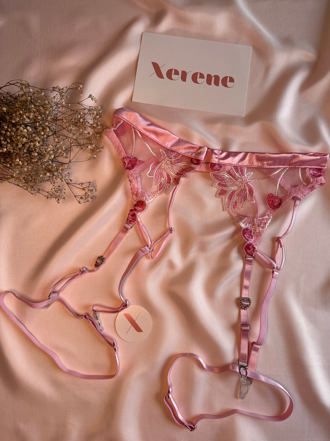 Rose Silk Romance Lingerie Set
