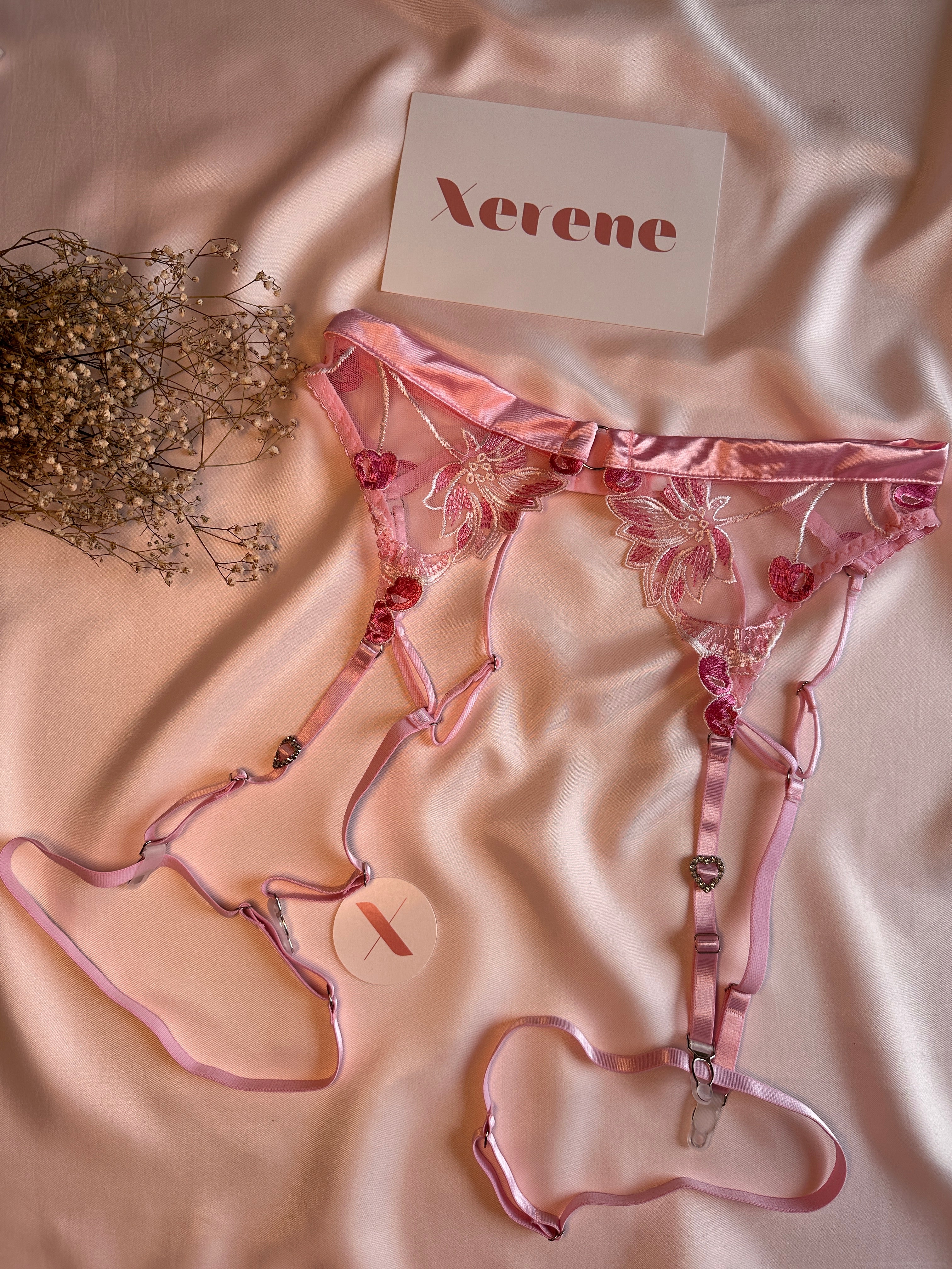 Rose Silk Romance Lingerie Set