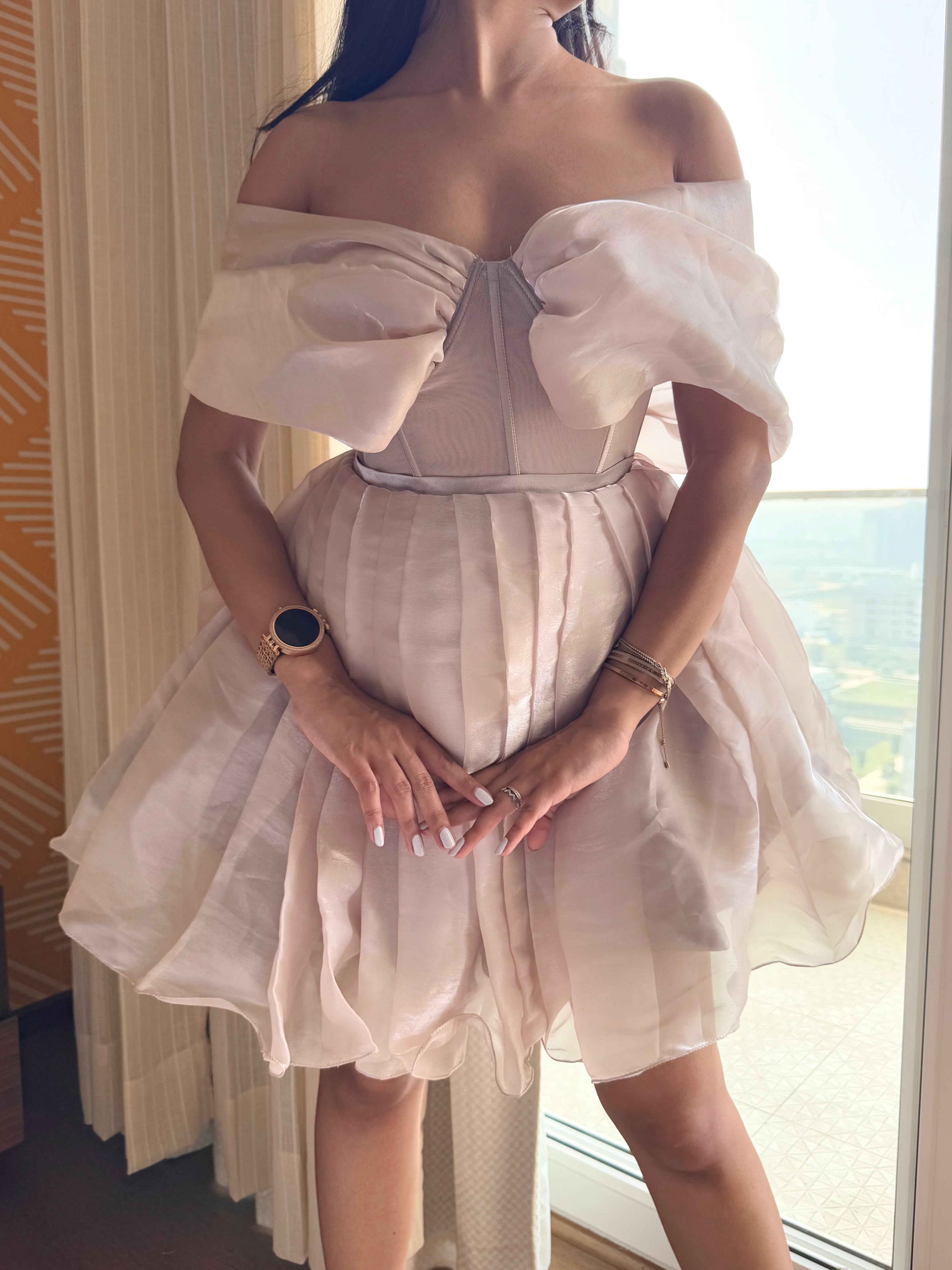 Fluff Chic Blush Dress