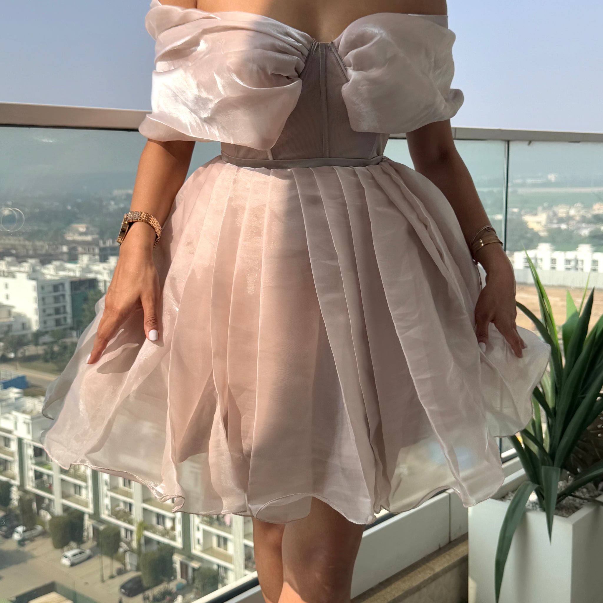 Fluff Chic Blush Dress
