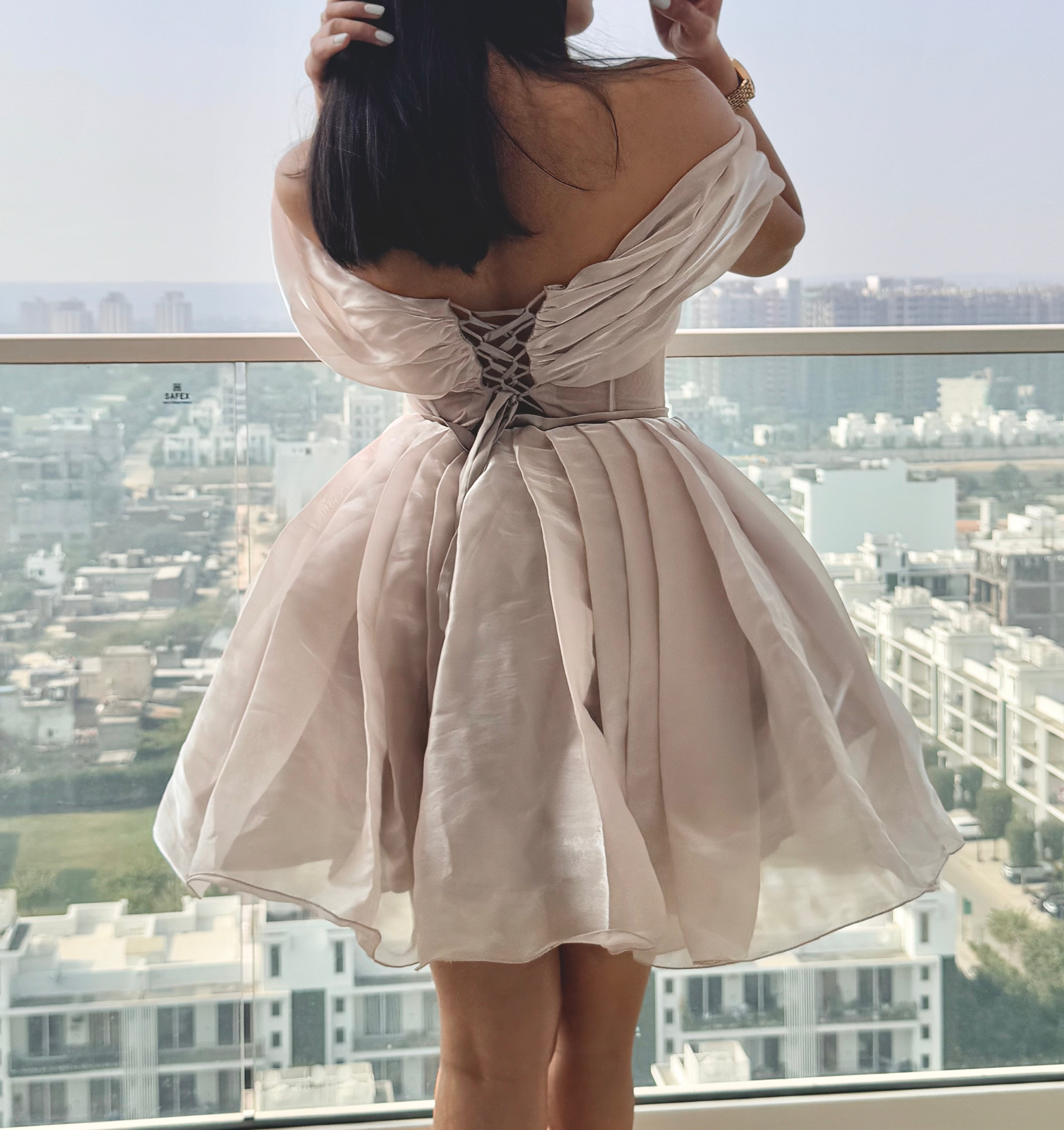 Fluff Chic Blush Dress